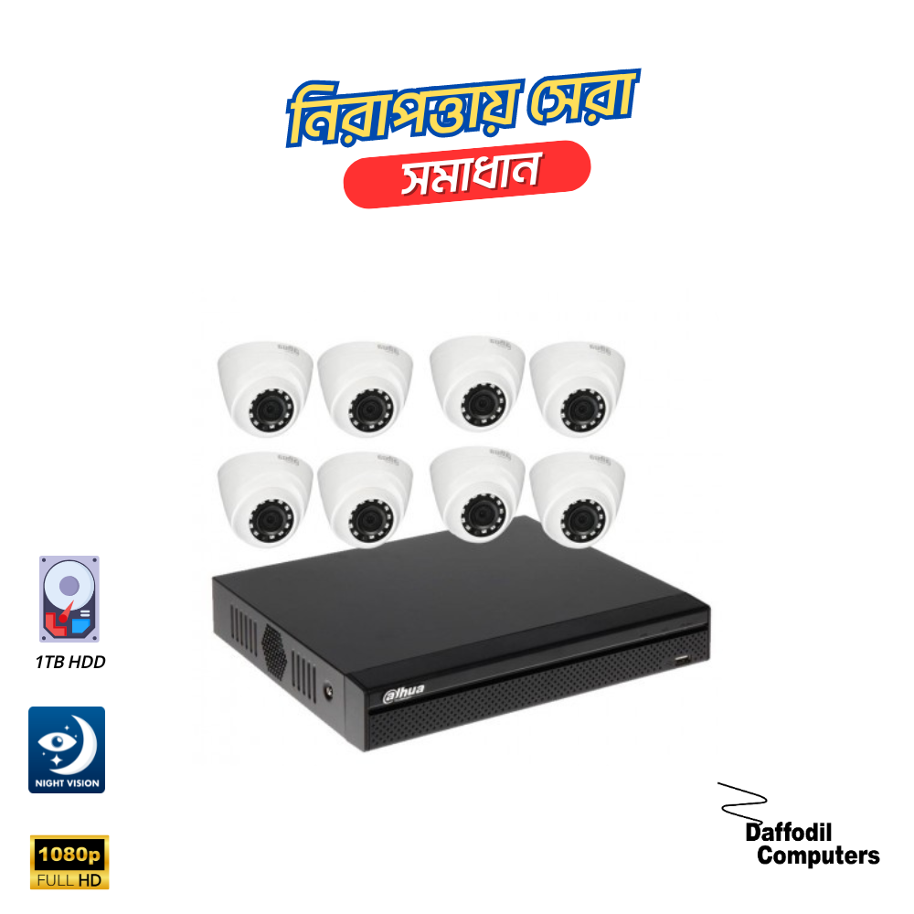 Dahua 8 unit Cc camera package